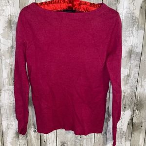 J.Crew pink wool blend subtle boatneck sweater XXS